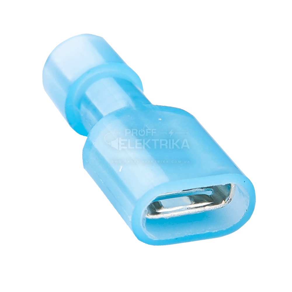 Фото Конектор плоский повністю ізольований роз'єм мама FDFN 2-250 100 штук TAKEL