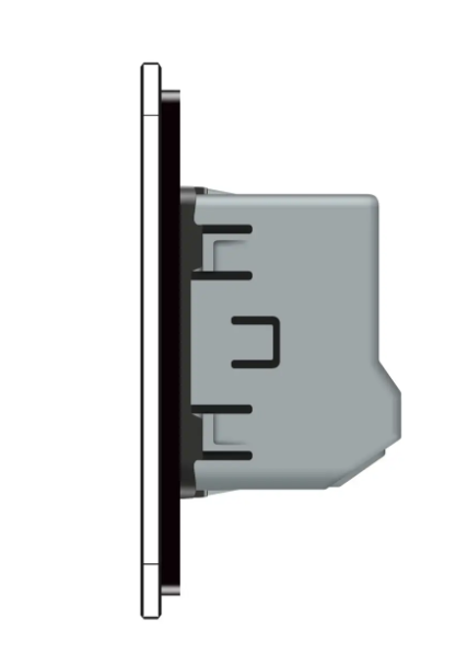 Фото 3 Умный сенсорный ЕС выключатель 2 сенсора черное стекло Livolo