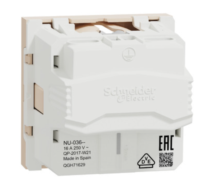Фото 5 Розетка с заземлением без шторок 16А бежевий винтовой зажим UNICA NEW Schneider Electric
