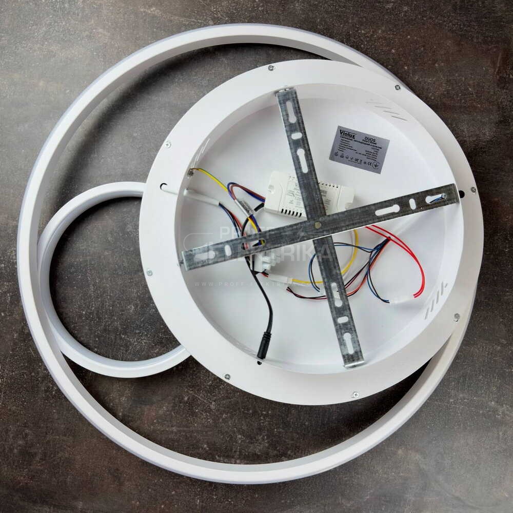 Фото 3 Світильник LED smart DUOS пульт коло 100W 3000-5000K IP20 білий Violux 220795