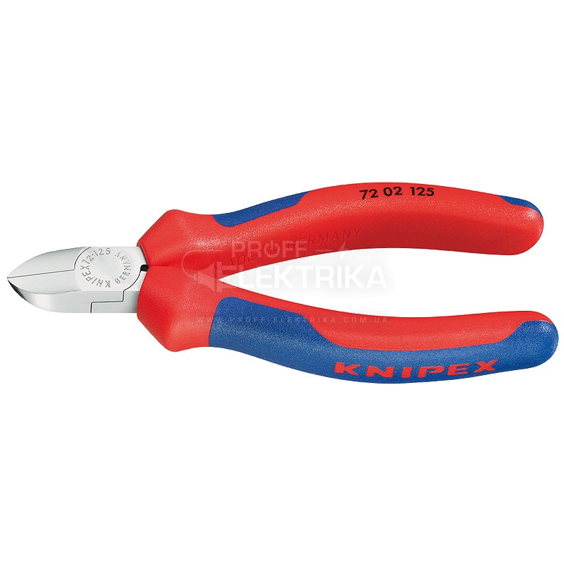 Фото Кусачки боковые KNIPEX для пластика 72 02 125