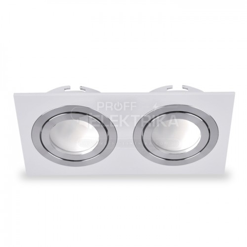 Фото Светильник двойной поворотный DL6122 MR16 G5.3 Белый FERON