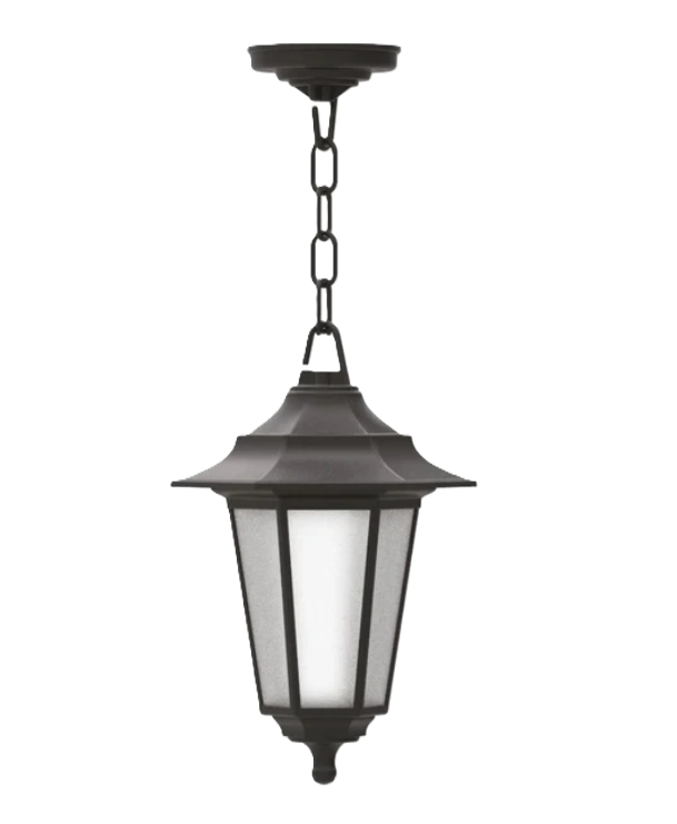 Фото Світильник садово-парковий BEGONYA-3 Е27 чорний HOROZ 400-010-118