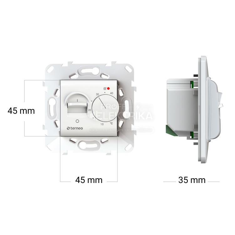 Фото 2 Терморегулятор terneo mex белый