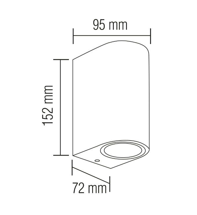 Фото 2 Светодиодный светильник садово-парковый MAMBA GU10 2x35W HOROZ 076-066-0001-010