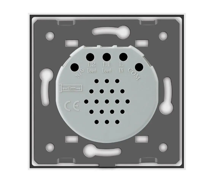 Фото 4 Комплект сенсорний прохідний димер 1 сенсор біле скло Livolo