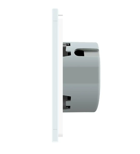 Фото 3 Сенсорная кнопка 1 сенсор Импульсный выключатель белое стекло Livolo