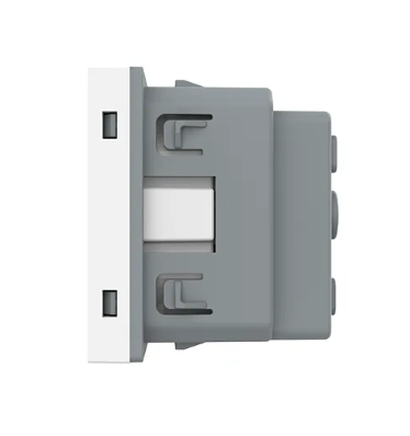 Фото 3 Механизм силовая розетка с заземлением белый Livolo