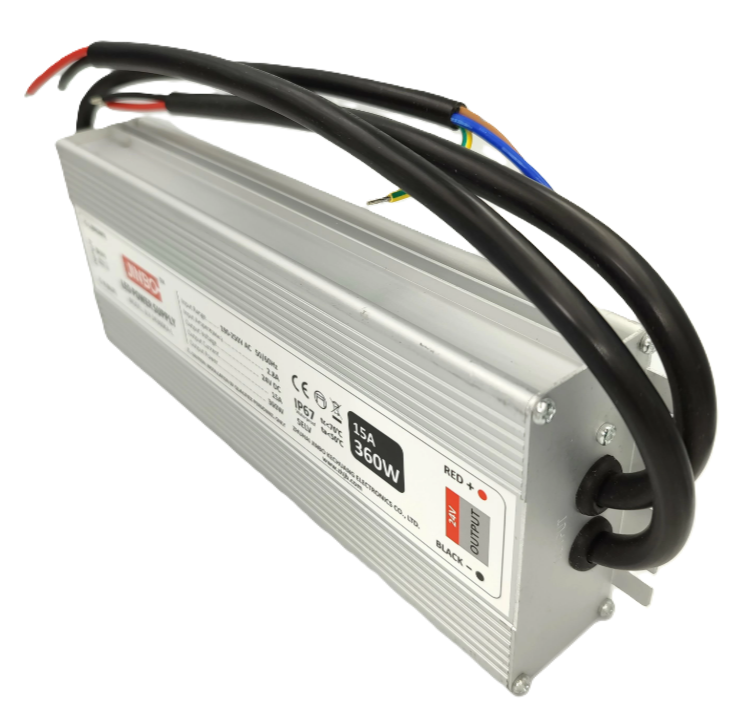 Фото 3 Блок живлення JLV-24360КА-L 24v 360W IP65 JINBO