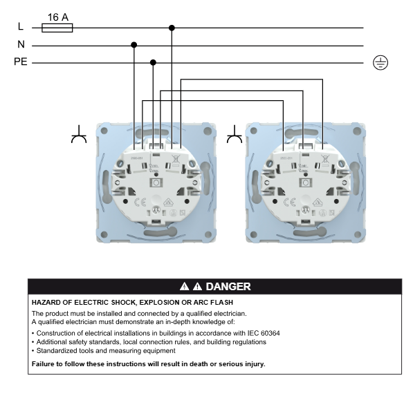 Фото 2 Розетка с заземлением и шторками никель D-Life Schneider Electric
