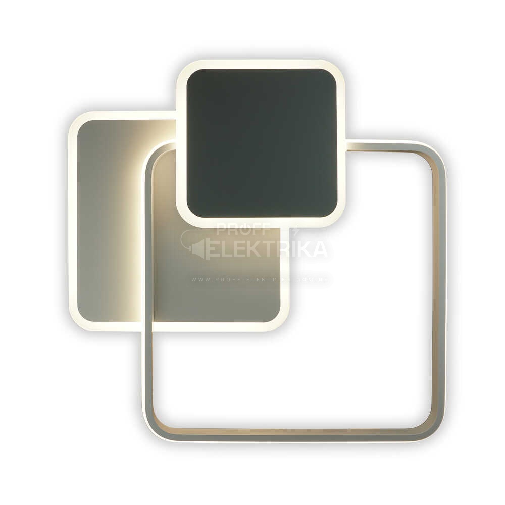 Фото Світильник LED smart TRIO пульт 80W 3000-6000K IP20 квадрат 220375