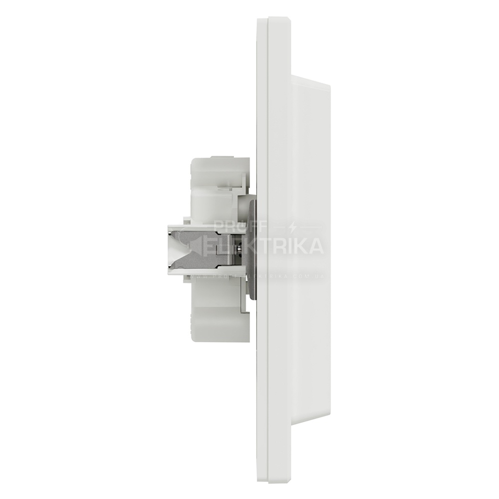 Фото 4 Розетка двойная Schneider Electric Asfora без заземления белая