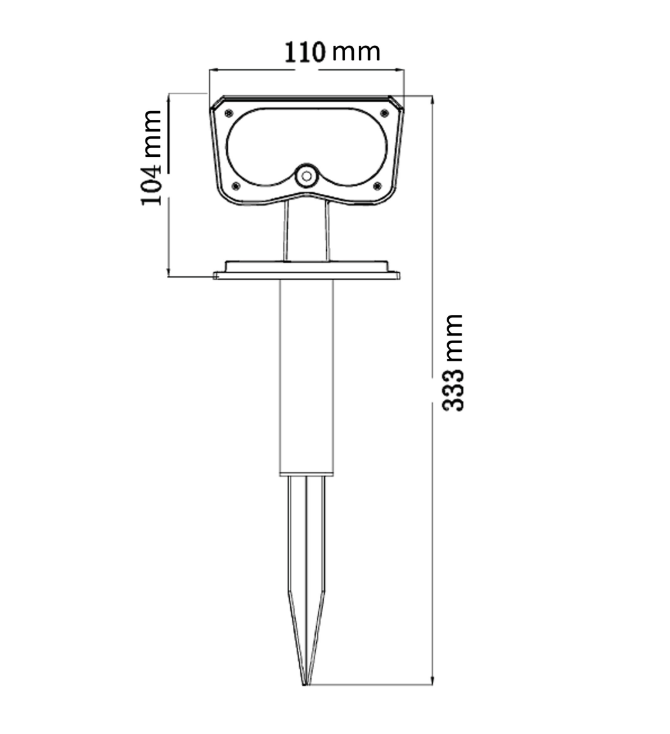 Фото 2 Світильник садово-парковий на сонячній батареї 4000K OZMO HOROZ 078-015-0003-020