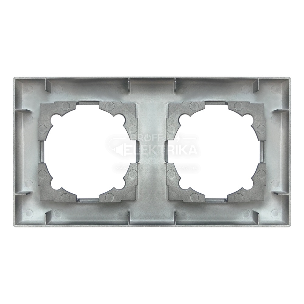 Фото 2 Рамка двухместная ARINA черная