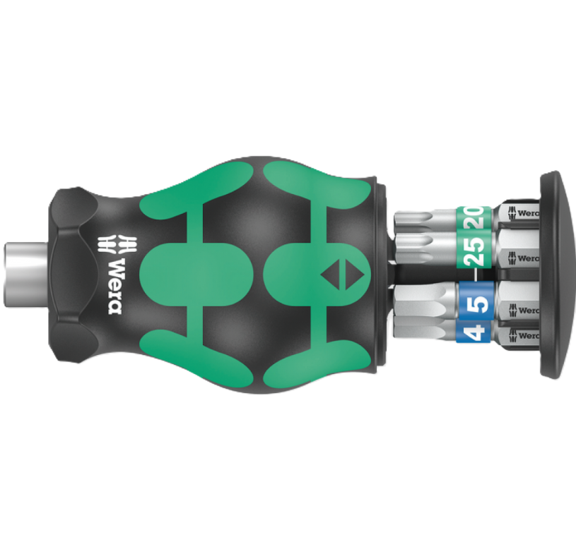 Фото 2 Ручка-битодержатель WERA Kraftform Kompakt Stubby Magazin 3 05008875001