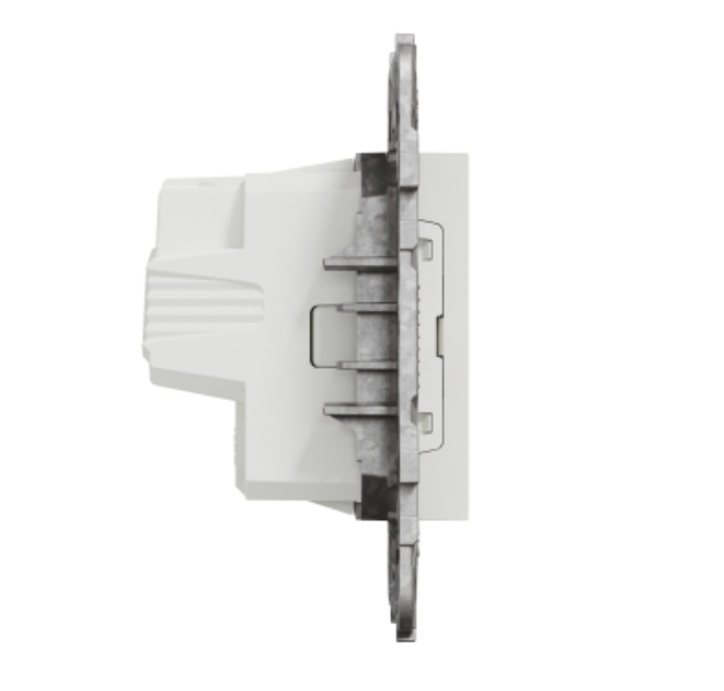 Фото 3 Розетка із заземленням без шторок біла гвинтовий затискач UNICA NEW Schneider Electric