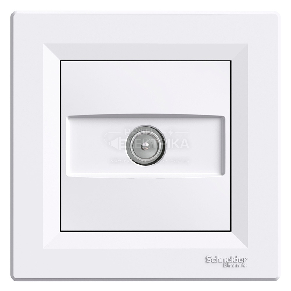 Фото TV розетка проходная 8dB Schneider Electric Asfora белая