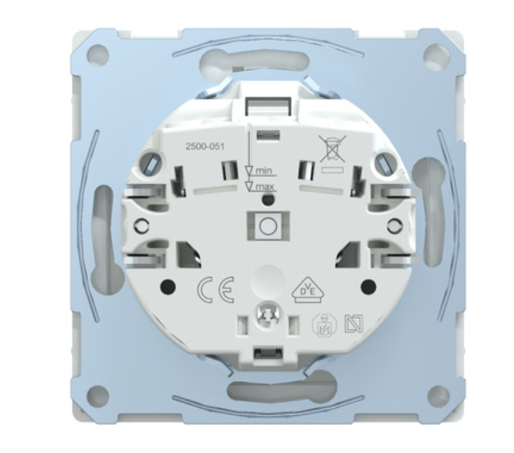 Фото 5 Розетка с заземлением и крышкой белый лотос IP44 D-Life Schneider Electric