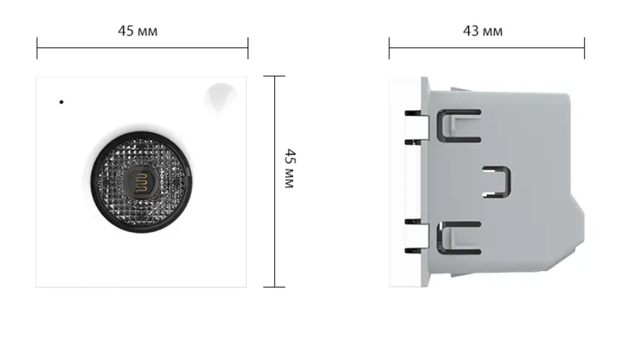Фото 5 Механізм розумний датчик звуку та освітленості чорний Livolo