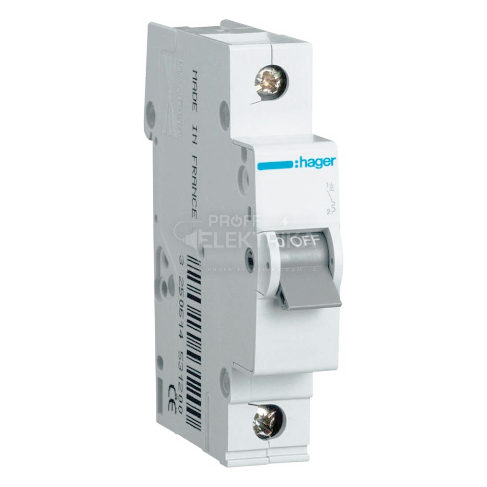 Фото Автоматический выключатель HAGER MС110A 1P 10A 6кА С