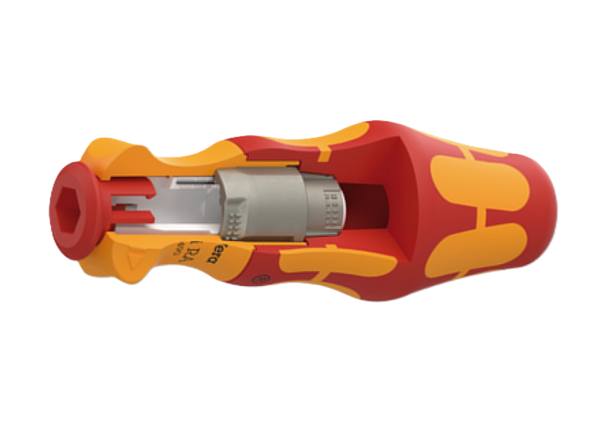 Фото 3 Отвертка с трещоткой со сменными насадками WERA Kraftform Kompakt VDE 17 RA 1 05006618001