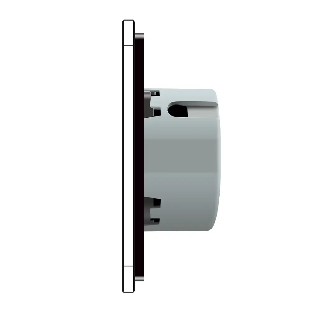 Фото 3 Умный сенсорный проходной выключатель ZigBee 4 сенсора 1-1-1-1 черное стекло Livolo