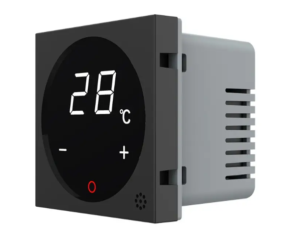 Фото Механізм терморегулятор із вбудованим датчиком температури чорний Livolo