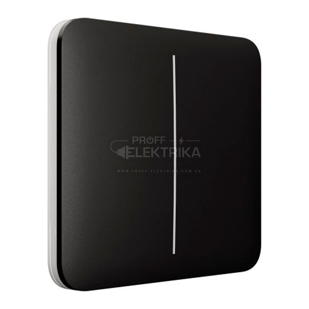 Фото 2 Розумний двоклавішний вимикач Ajax LightSwitch чорний