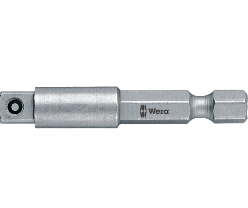 Фото Переходник адаптер WERA 870/4 Hex 1/4 квадрат 3/8 50мм 05050215001