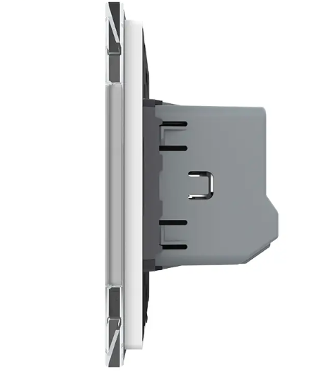 Фото 3 Умный сенсорный димер слайдер ZigBee белое стекло Livolo