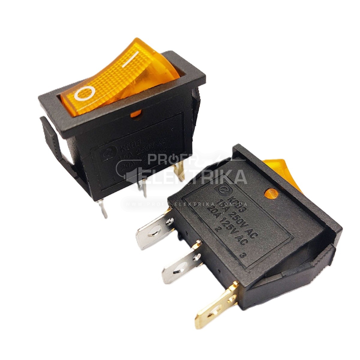 Фото Кнопка на 1включатель с подсветкой KSD3