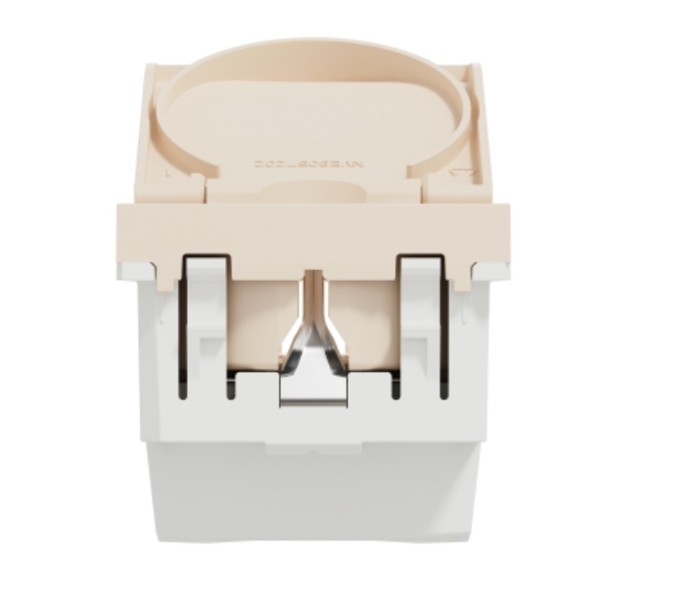 Фото 3 Розетка із заземленням шторками та кришкою бежевий гвинтовий затискач UNICA NEW Schneider Electric