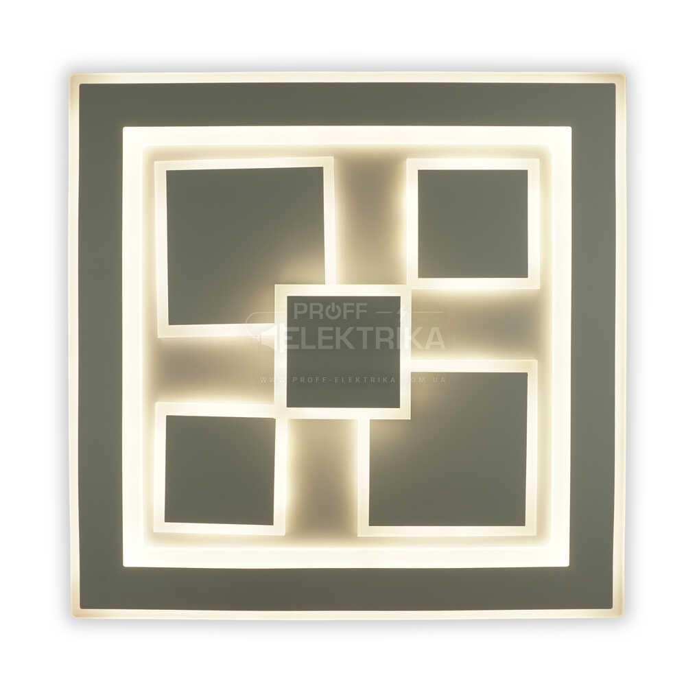 Фото Светильник LED smart OXFORD пульт 110W 3000-6000K IP20 белый квадрат Violux 220425