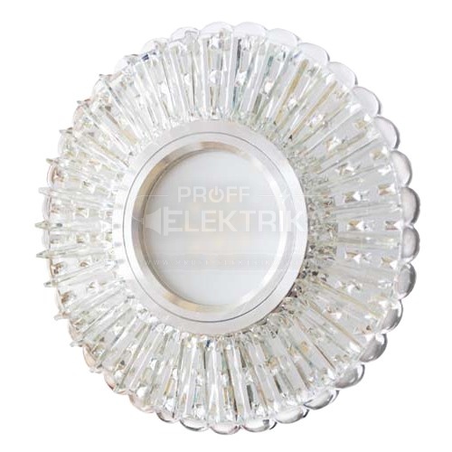 Фото 2 Встроенный светильник Feron 7312B под лампу с подсветкой прозрачный