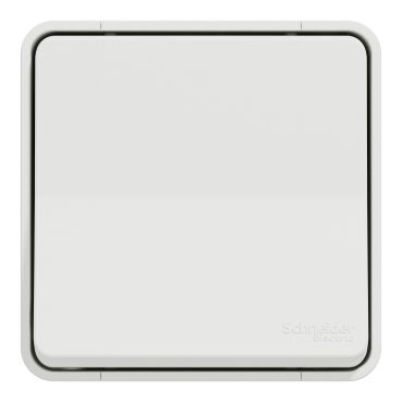 Фото Выключатель одноклавишный белый наружной IP55 MUREVA