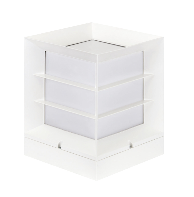 Фото Светильник садово-парковый PRIZMA-2 Е27 белый HOROZ ELECTRIC 400-020-144