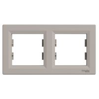 Рамка горизонтальна Schneider Electric Asfora 2 пости бронза