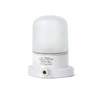 светильник герметичный для бани-сауны белый 60W Е-27  IP54