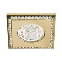 Вбудований світильник Feron DL102-C під лампу прозорий золото