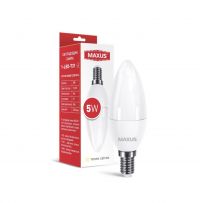 Лампа свічка С37 Е14 5W 3000K 220V #731 MAXUS