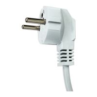 Провід з вилкою 1,5м (білий)