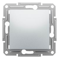 Вимикач одноклавішний самозатискний Schneider Electric Asfora крем алюміній