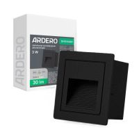 Архітектурний світлодіодний накладний світильник Ardero DH1010ARD 3Вт 3000K чорний