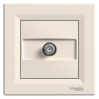 SAT розетка кінцева Schneider Electric Asfora кремова