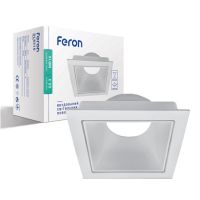 Встроенный поворотный светильник Feron DL8310 под лампу белый