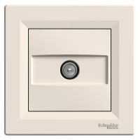 TV розетка прохідна 8dB Schneider Electric Asfora кремова