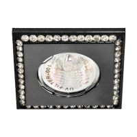 Вбудований світильник Feron DL102-BK під лампу прозорий чорний