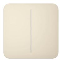 Розумний двоклавішний вимикач Ajax LightSwitch айворі