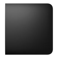 Бічна кнопка для вимикача Ajax SideButton 1-gang/2-way чорна