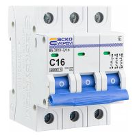 Автоматичний вимикач Acko ВА-2017/С 3P 16A 6кА C
